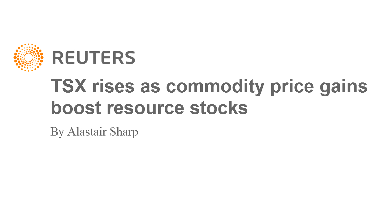 Reuters – Toronto Stock Exchange Rises
